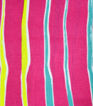 Pink Base Stripe Print Fabric (FC-226)