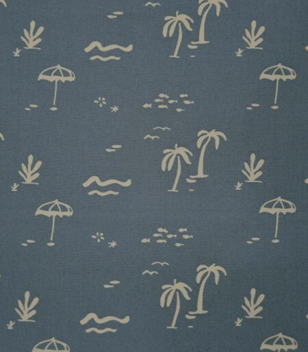 Grey Base Tree Print Fabric (FC-261)